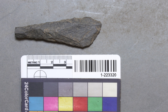 Hearst Museum object titled Drill fragment, accession number 1-223320, described as basalt