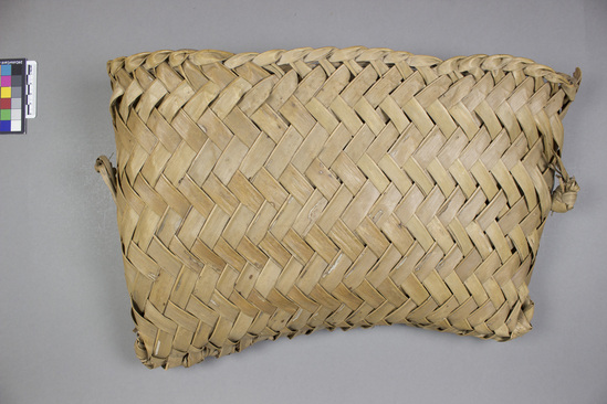 Hearst Museum object titled Basket, accession number 11-1641, described as Palm cocoanut pack basket.