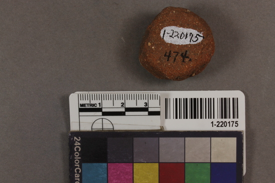 Hearst Museum object titled Tile fragment, accession number 1-220175, described as A T O