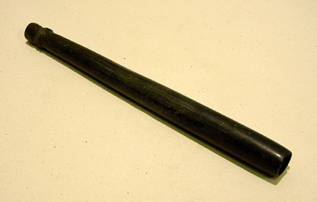 Hearst Museum object titled Pipe, accession number 1-27211, described as Captain Jack's steatite peace pipe.