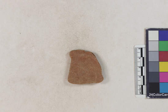 Hearst Museum object 63 of 183 titled Potsherd, accession number 16-8192, described as Potsherd: bodys Section of Manta on beach currently inhabited. Numbers  8111 to 8194 are sherds picked up on beach at low tide.