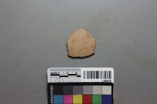 Hearst Museum object titled Potsherd, accession number 1-66478, described as potsherd