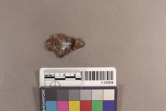 Hearst Museum object titled Point fragment, accession number 1-131918, described as Chert Point fragment.