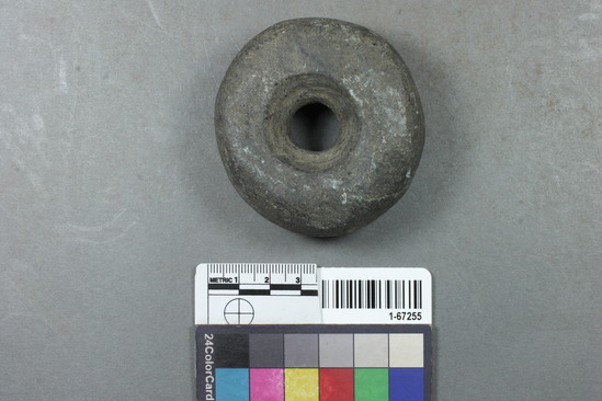 Hearst Museum object titled Stone, accession number 1-67255, described as Doughnut" stone