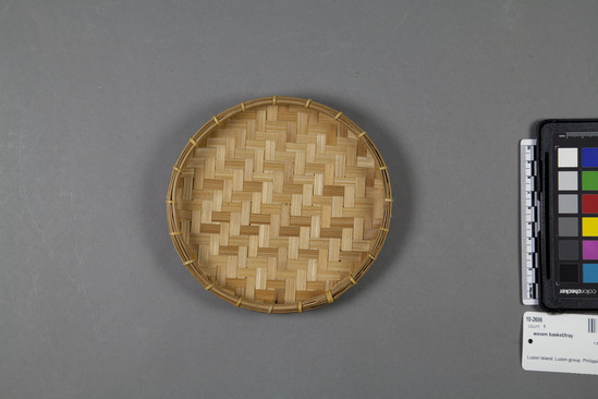 Hearst Museum object titled Basket tray, accession number 10-2606, no description available.