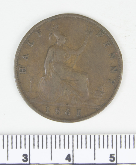 Hearst Museum object titled Coin, accession number 7-3872, no description available.