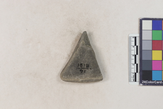 Hearst Museum object 88 of 160 titled Potsherd, accession number 16-8191, described as Potsherd: rims Section of Manta on beach currently inhabited. Numbers  8111 to 8194 are sherds picked up on beach at low tide.