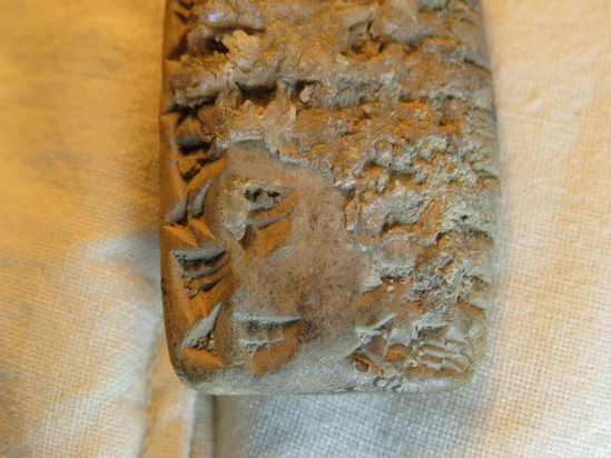 Hearst Museum object 47 of 86 titled Cuneiform tablet, accession number 9-3051, described as Mesopotamian cuneiform tablet