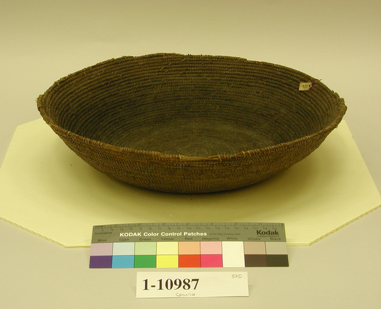 Hearst Museum object titled Basket, accession number 1-10987, described as Shallow.