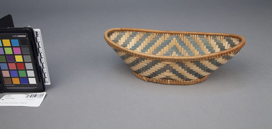 Hearst Museum object 2 of 2 titled Woven bowl, accession number 10-2608, no description available.