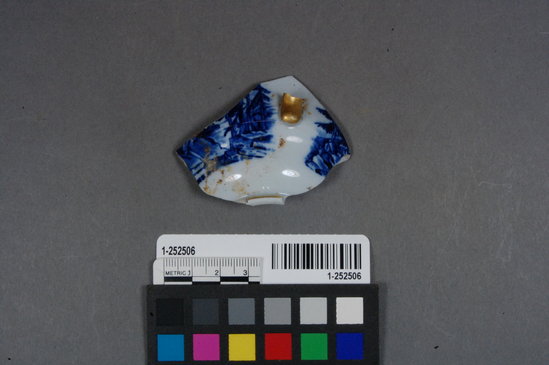 Hearst Museum object titled Vessel fragment, accession number 1-252506, described as Ceramic vessel fragment.