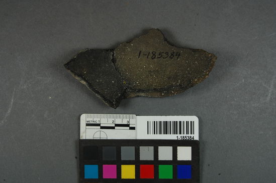 Hearst Museum object titled Potsherd, accession number 1-185384, described as Bottom.