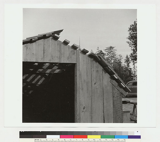 Hearst Museum object titled Black-and-white negative, accession number 15-19460, described as Entrance to roundhouse, almost completed