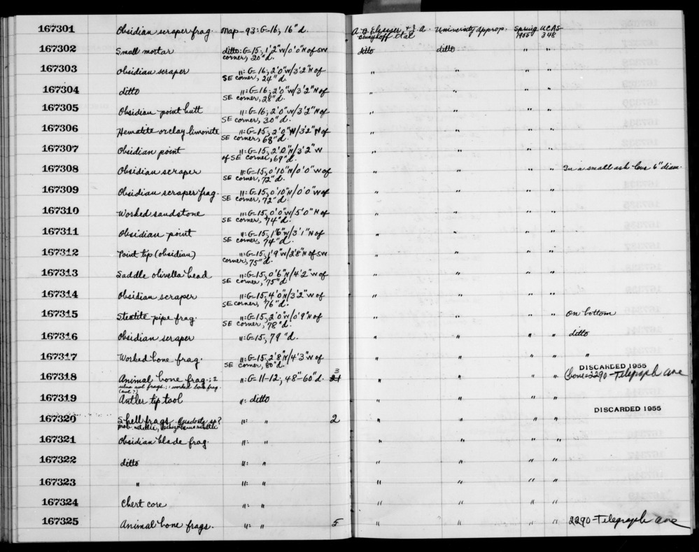 Documentation associated with Hearst Museum object titled Metacarpal frag, r, accession number 1-167318.1, no description available.