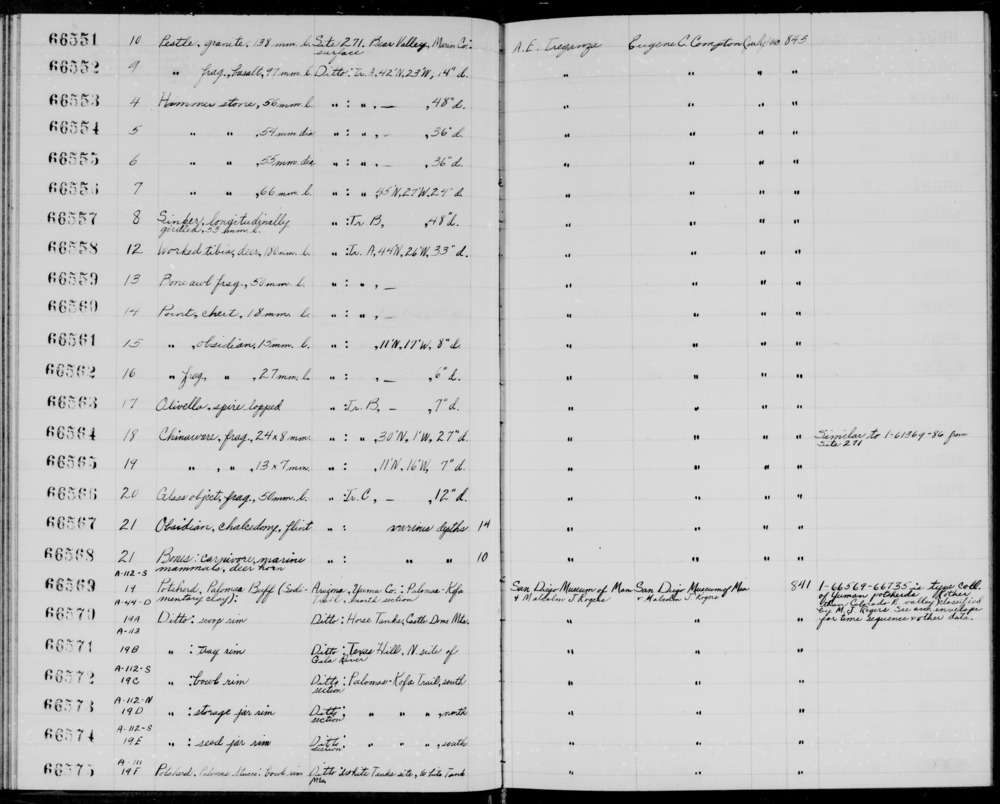 Documentation associated with Hearst Museum object titled Porcelain fragment, accession number 1-66564, described as Chinaware, fragment., 24  x 8 mm. Notice: Image restricted due to its potentially sensitive nature. Contact Museum to request access.