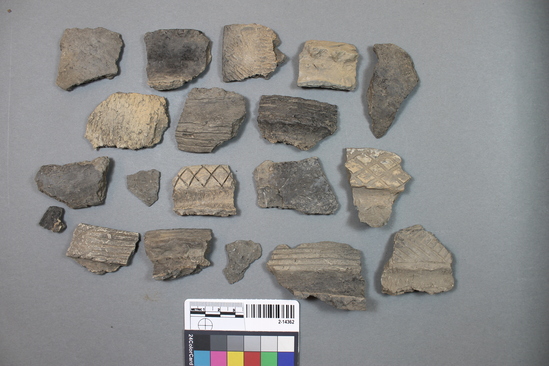 Hearst Museum object titled Potsherds, accession number 2-14362, described as Potsherds.