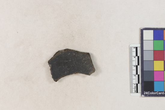 Hearst Museum object 80 of 183 titled Potsherd, accession number 16-8192, described as Potsherd: bodys Section of Manta on beach currently inhabited. Numbers  8111 to 8194 are sherds picked up on beach at low tide.