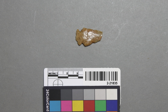 Hearst Museum object titled Projectile point, accession number 2-21835, described as Projectile point