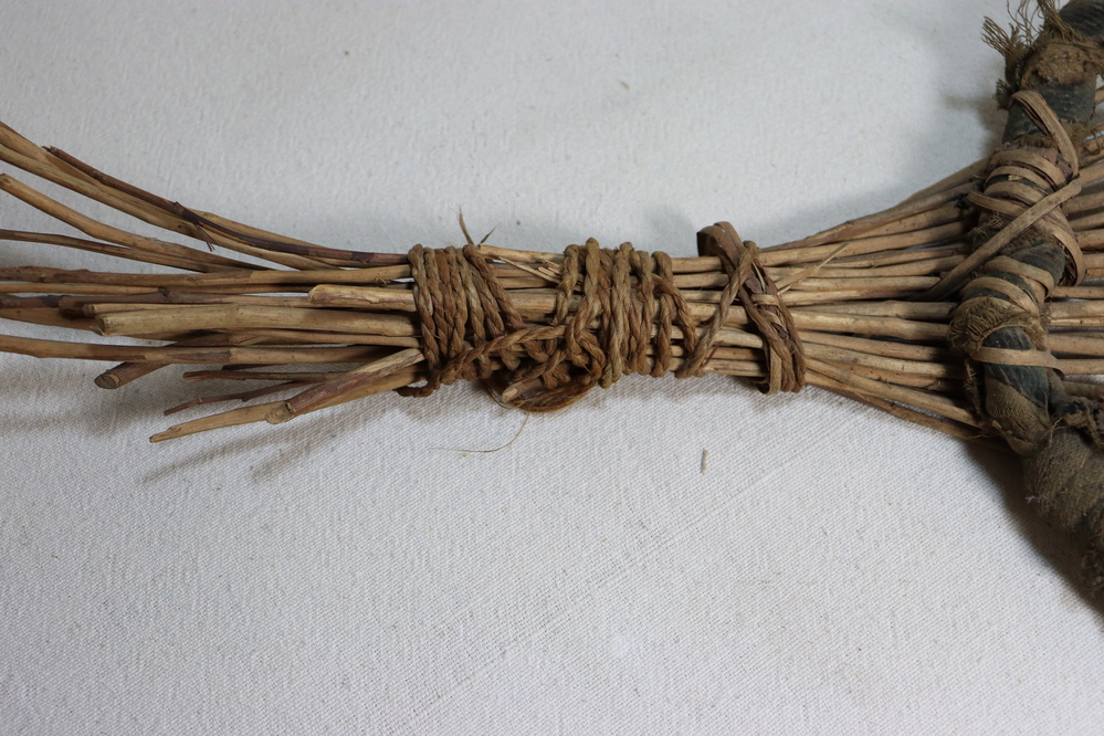 Hearst Museum object titled Seed beater, accession number 1-14409, described as Similar to 1-14408, but ruder and of peeled twigs.