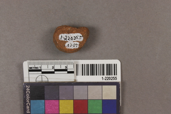 Hearst Museum object titled Tile fragment, accession number 1-220255, described as A T O