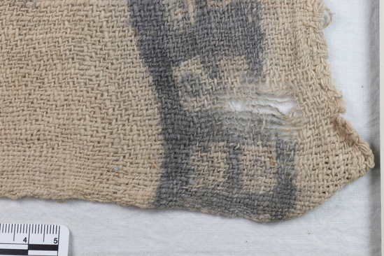 Hearst Museum object titled Painted cloth fragment, accession number 4-7478, no description available.