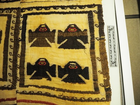 Hearst Museum object titled Cloth, accession number 4-8380, described as Cloth: Emb.