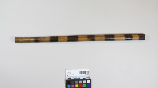 Hearst Museum object titled Clapper stick, accession number 1-13987b, no description available.