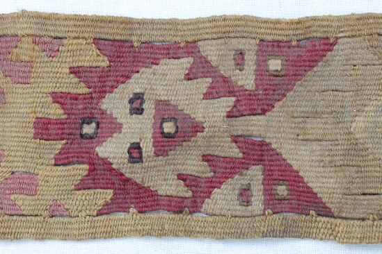 Hearst Museum object 2 of 9 titled Tapestry, accession number 4-6252, described as Wide tapestry border