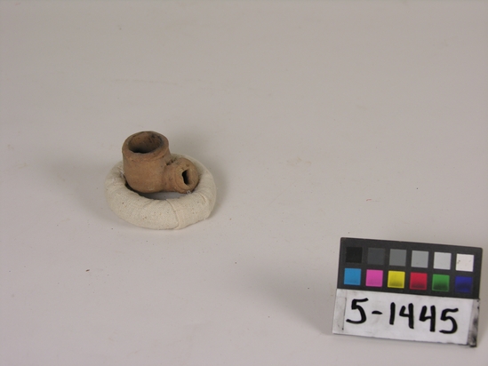 Hearst Museum object titled Pipe, accession number 5-1445, described as Clay pipe