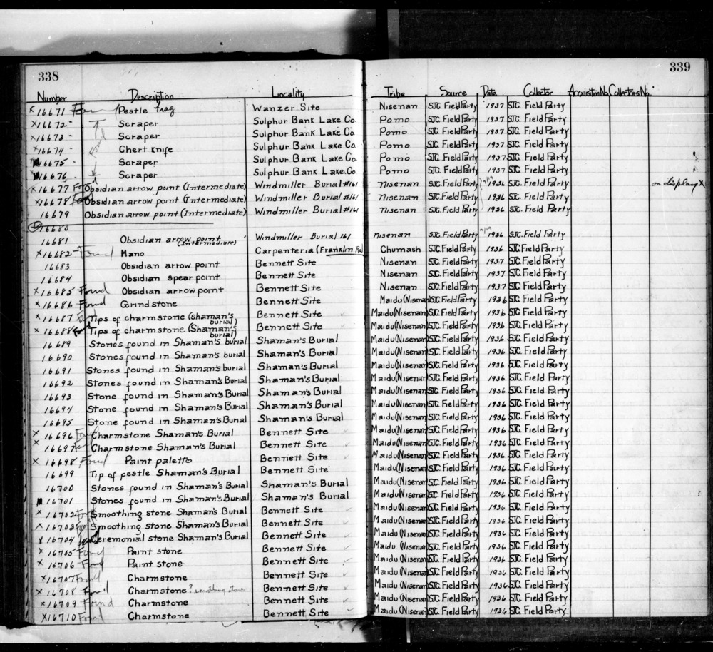 Documentation associated with Hearst Museum object titled Charmstone, accession number L-16691, no description available.