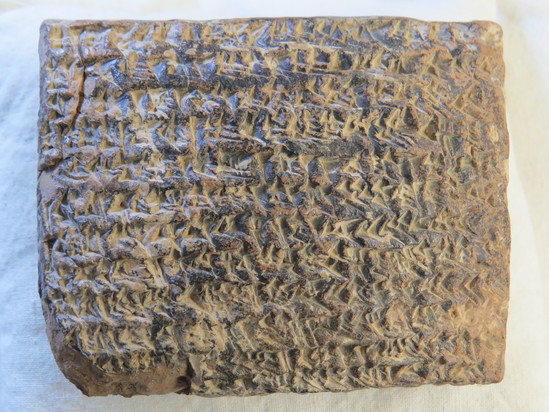 Hearst Museum object 110 of 187 titled Cuneiform tablet, accession number 9-2919, described as Mesopotamian cuneiform tablet