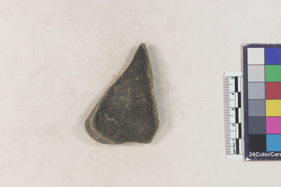 Hearst Museum object 122 of 183 titled Potsherd, accession number 16-8192, described as Potsherd: bodys Section of Manta on beach currently inhabited. Numbers  8111 to 8194 are sherds picked up on beach at low tide.