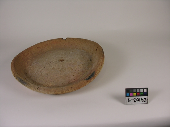 Hearst Museum object titled Plate, accession number 6-20152, described as pottery plate; diameter 40 cm. Ptolemaic