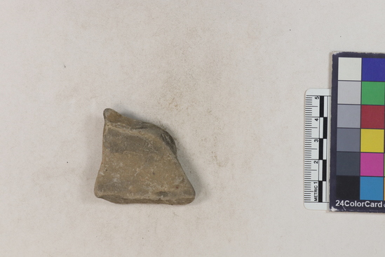 Hearst Museum object 119 of 160 titled Potsherd, accession number 16-8191, described as Potsherd: rims Section of Manta on beach currently inhabited. Numbers  8111 to 8194 are sherds picked up on beach at low tide.