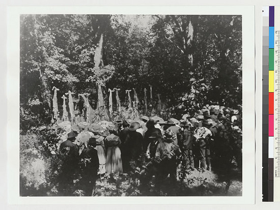 Hearst Museum object titled Black-and-white negative, accession number 15-3158, described as White deer dance