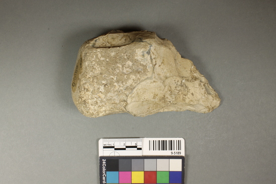 Hearst Museum object titled Handaxe, accession number 9-5189, described as Hand-axe; made form flint nodule; bifaced