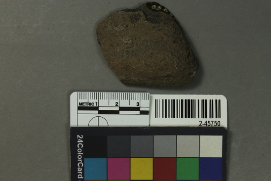 Hearst Museum object titled Ground stone, accession number 2-45750, described as No description given on catalog card.