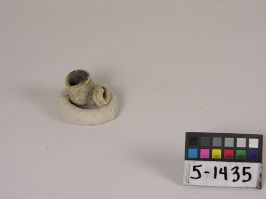 Hearst Museum object titled Pipe, accession number 5-1435, described as Clay pipe