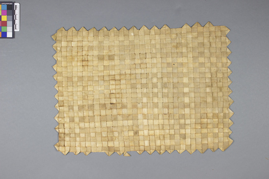 Hearst Museum object titled Fiber mat, accession number 11-39535m, no description available.