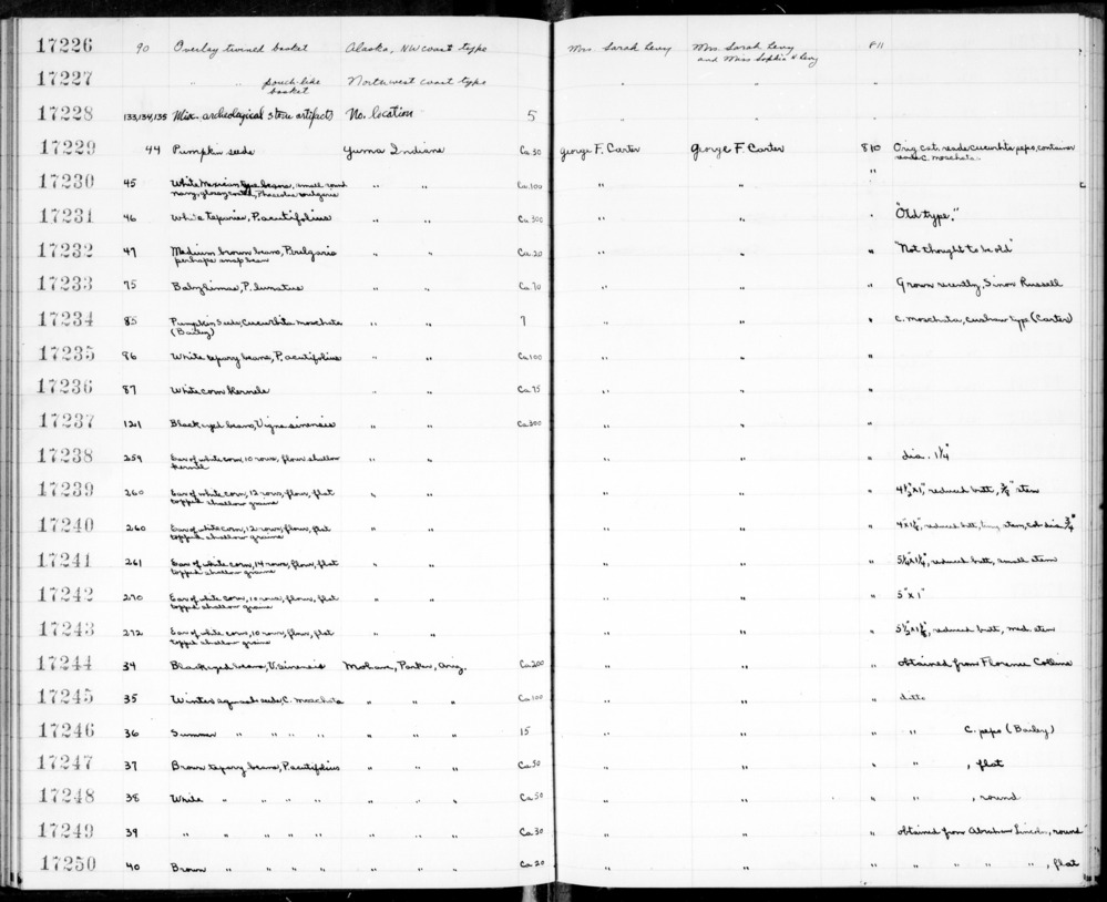 Documentation associated with Hearst Museum object titled Basket, accession number 2-17226, described as Twined, overlay.