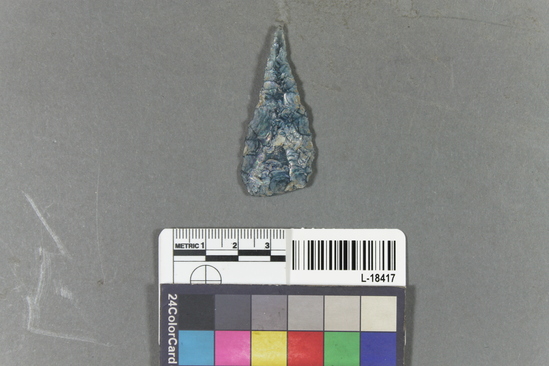 Hearst Museum object titled Projectile, accession number L-18417, described as Glass projectile