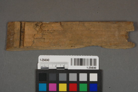 Hearst Museum object titled Wood fragment, accession number 1-254040, described as wood scrap