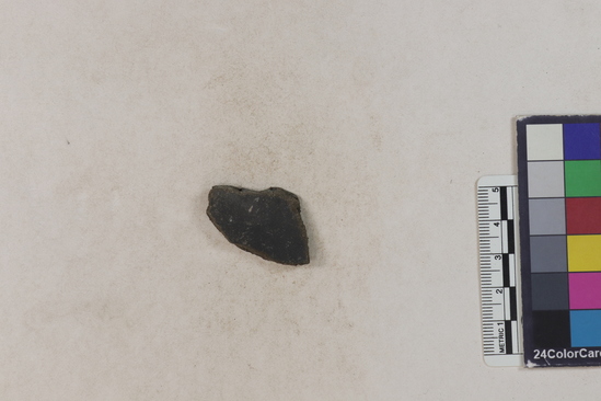 Hearst Museum object 97 of 183 titled Potsherd, accession number 16-8192, described as Potsherd: bodys Section of Manta on beach currently inhabited. Numbers  8111 to 8194 are sherds picked up on beach at low tide.