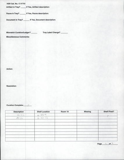 Documentation associated with Hearst Museum object titled Human remains, accession number 12-8769(0), no description available.