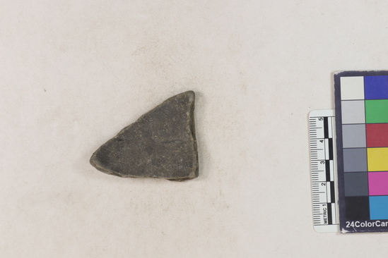 Hearst Museum object 48 of 183 titled Potsherd, accession number 16-8192, described as Potsherd: bodys Section of Manta on beach currently inhabited. Numbers  8111 to 8194 are sherds picked up on beach at low tide.