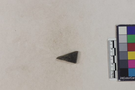 Hearst Museum object 79 of 183 titled Potsherd, accession number 16-8192, described as Potsherd: bodys Section of Manta on beach currently inhabited. Numbers  8111 to 8194 are sherds picked up on beach at low tide.