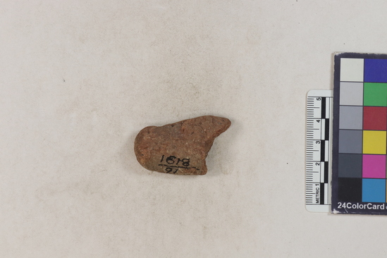 Hearst Museum object 159 of 160 titled Potsherd, accession number 16-8191, described as Potsherd: rims Section of Manta on beach currently inhabited. Numbers  8111 to 8194 are sherds picked up on beach at low tide.