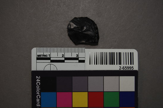 Hearst Museum object titled Flake, accession number 2-65995, described as Obsidian sample and chips