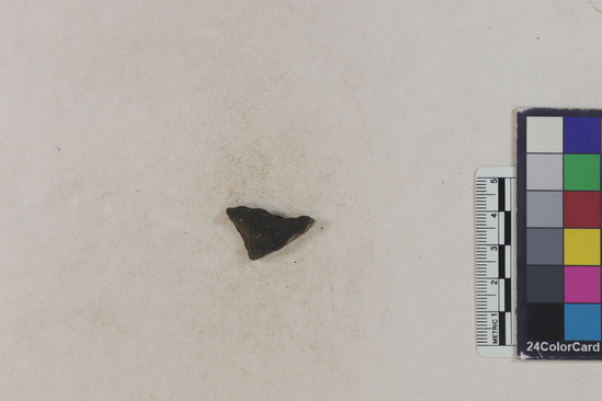 Hearst Museum object 69 of 183 titled Potsherd, accession number 16-8192, described as Potsherd: bodys Section of Manta on beach currently inhabited. Numbers  8111 to 8194 are sherds picked up on beach at low tide.