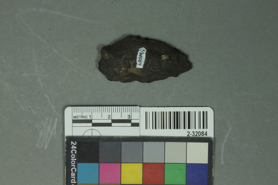 Hearst Museum object titled Point fragment, accession number 2-32084, described as Basalt.